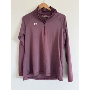 Women's Underarmour Pullover Half Zip Workout Active Wear Loose Medium Exercise